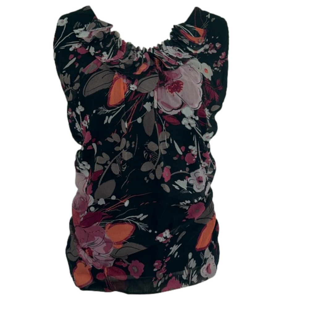 Ny&Co: Sleeveless, Floral Blouse: Size M